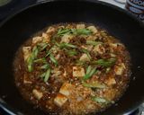 こぶみかんの葉がアクセントの麻婆豆腐作り方7写真