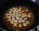 こぶみかんの葉がアクセントの麻婆豆腐作り方6写真