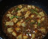 こぶみかんの葉がアクセントの麻婆豆腐作り方9写真