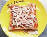 鶏ささみと玉ねぎの食べラーマヨトースト♪作り方3写真