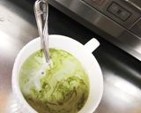 抹茶アイスラテ作り方4写真