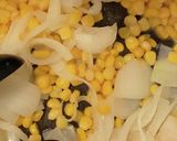 豆乳コーンクリームパスタ作り方1写真