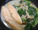 簡単！銀鮭のクリーム煮　オーツミルク作り方4写真