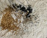 全粒粉ごまいっぱいクッキー作り方1写真