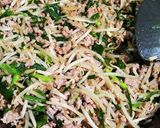 簡単☆ひき肉のニラもやし炒め作り方6写真