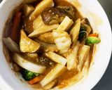 レンジお節余り食材でコク旨オイ野菜炒め作り方22写真