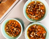 年越しに全てレンジきのこオイ酢あん湯豆腐作り方3写真