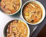 年越しに全てレンジきのこオイ酢あん湯豆腐作り方12写真