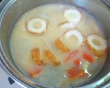 鰹節と海老出汁の効いた白味噌のお雑煮作り方11写真