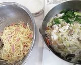 カルボナーラと野菜スープ作り方5写真