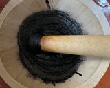 昔ながらのとろとろ黒ごま餅作り方1写真