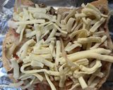 舞茸とサラダチキンのチーズトースト作り方5写真