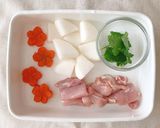 お豆腐がお餅の代わりに！ヘルシーお雑煮作り方1写真