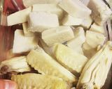 お雑煮のアレンジだし♪鶏だしを加えて…作り方3写真