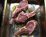 ラムラック　ハーブ焼き作り方3写真