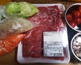 ホットプレートビビンバ！作り方1写真