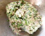 簡単タレ要らず！ニラたっぷりモチモチ餃子作り方1写真