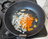 超簡単!基本の家庭チャーハンカレー味作り方4写真