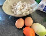 ふわふわ卵のオムライスチャーハン作り方1写真