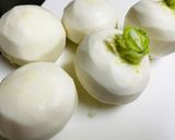 橙酢でたべる・かぶの湯豆腐作り方4写真