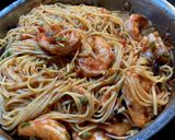 Garlic Shrimp Pasta作り方15写真