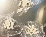 レンジお節余り食材でコク旨オイ野菜炒め作り方1写真