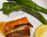 鮭のバター醤油と万願寺とうがらし作り方7写真