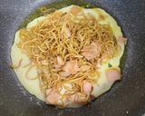 焼きそばで簡単広島風お好み焼き　卵なし作り方3写真