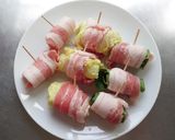 豚バラ白菜小松菜巻き作り方4写真