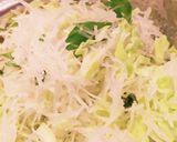 大根ツマ～リメイク？…の、お好み焼き作り方1写真