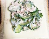 今朝の4w1hサンド「ツナ×きゅうり」作り方3写真
