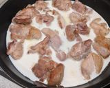 フライパン一つ！簡単チキンのクリーム煮作り方6写真