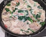 フライパン一つ！簡単チキンのクリーム煮作り方10写真