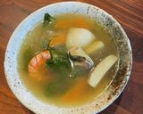 お正月に残り物で作るお雑煮作り方6写真