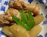 鶏手羽元と　大根の炊いたん作り方8写真