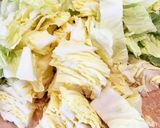 市販ラーメンで簡単！白菜の鶏バター鍋作り方2写真