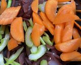 牛頰肉赤ワイン煮★本格　牛頰肉のシチュー作り方5写真