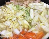 市販ラーメンで簡単！白菜の鶏バター鍋作り方9写真