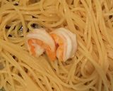 エビ＆レモンのガーリックパスタ作り方5写真