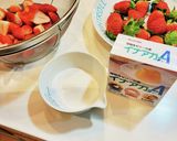 いちごゼリーパンナコッタ作り方1写真