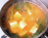 小松菜と豆富・じゃがいもの味噌汁作り方5写真