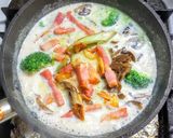 ベーコンとキノコのクリームスープ作り方7写真