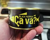 スキレットで黒いサヴァ缶のチーズ焼き作り方1写真