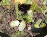 牛肉と油揚げのオイスターソース炒め作り方4写真