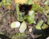 牛肉と油揚げのオイスターソース炒め作り方4写真