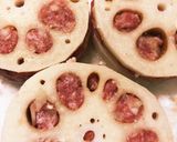 蓮根の肉詰めフライ？！ハスの挟み揚げ作り方3写真