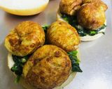 ②ファミマ商品で・たこ焼きバーガー作り方7写真