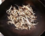 つくだ煮キノコと早春野菜のうどん作り方2写真