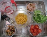 具だくさんの☆簡単スープパスタ作り方1写真