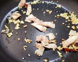 きのこ2種のパスタ。作り方2写真